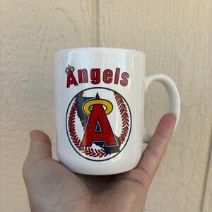 Vintage Anaheim Angels Coffee Mug White Official Licensed MLB Baseball Papel